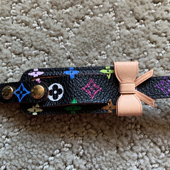 Louis Vuitton Black Multicolore Porto Address Bracelet - Picture 2 of 9